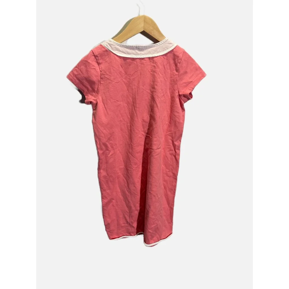 Crewcuts Dress Girls 12 Pink Tassel Trim Cotton Short Sleeve Casual Summer Boho